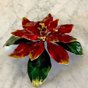 Poinsettia Candle Holder-Neiman Marcus